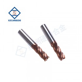 HRC45 55 65 solid carbide flat blade end mill