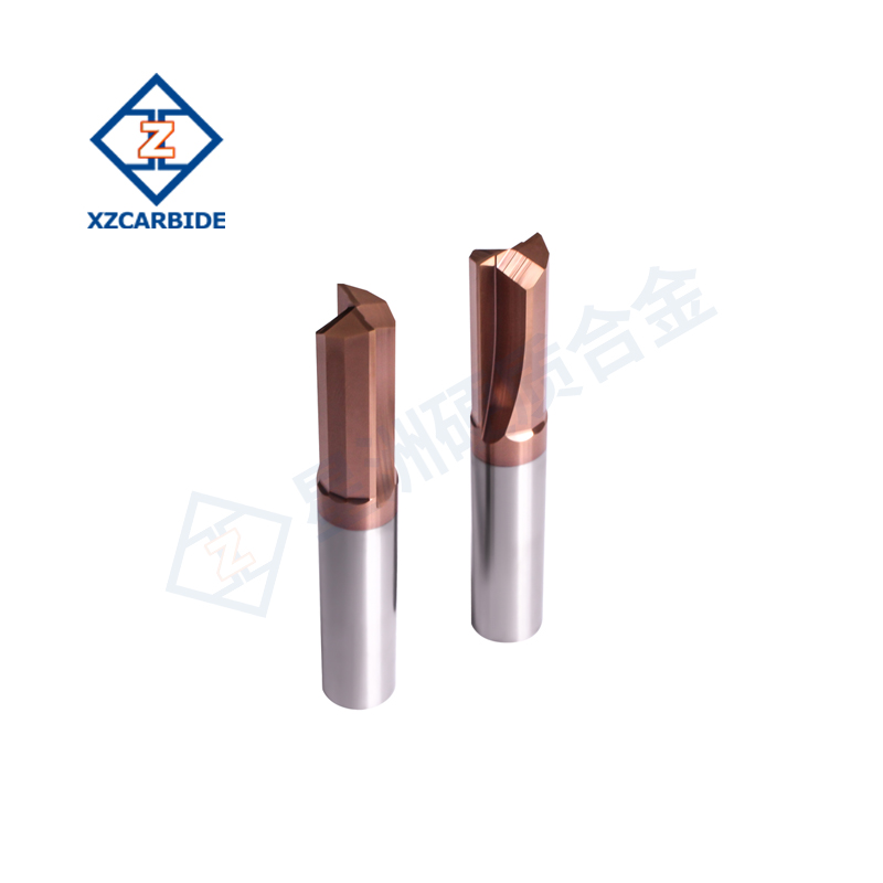 Straight Flute End Mill with Durable Bronze Coating for Enhanced Performance