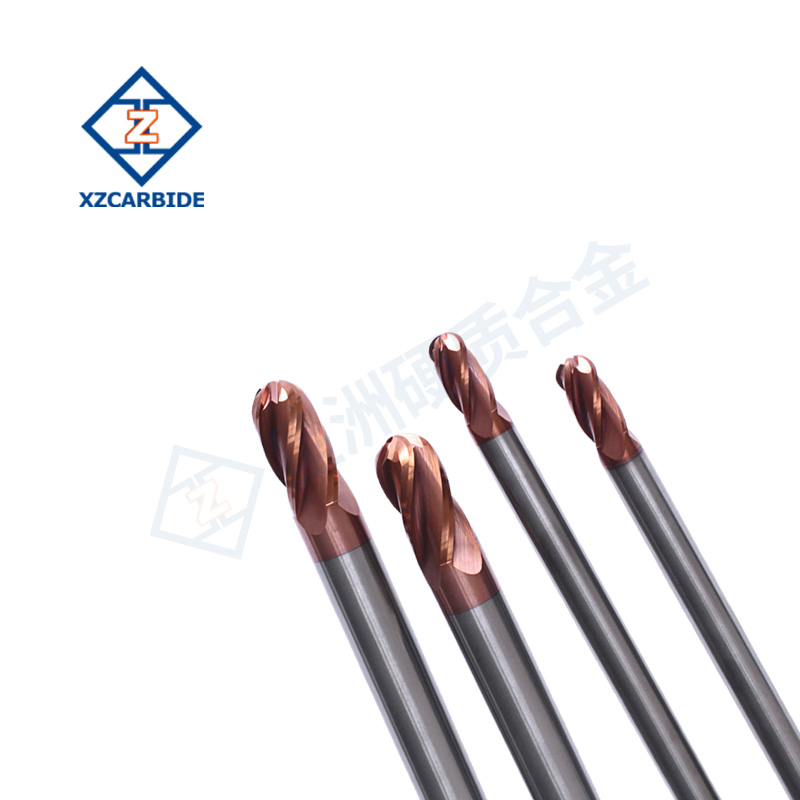 2F 3F 4F tungsten carbide ball nose end mills